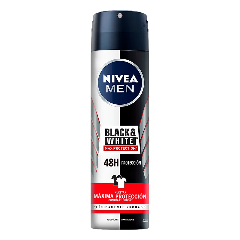 Antitraspirante Nivea Deo Spray B&W Max Protection Men - Cont.150mL