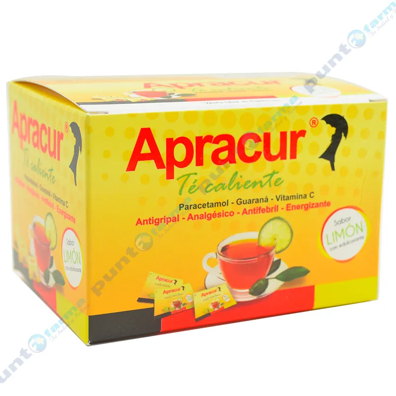 Apracur Té Caliente Sabor Limón - Cont. 20 sobres