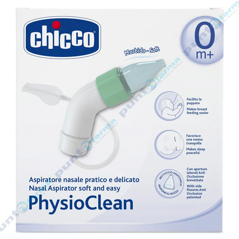 Aspirador Nasal PhysioClean Chicco - Cont. 3 sondas