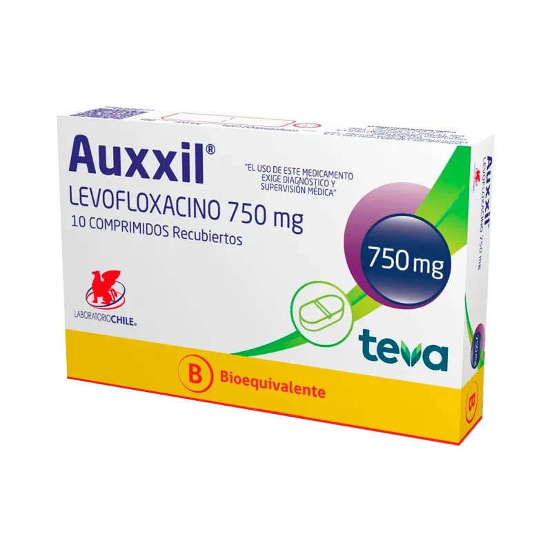 Auxxil Levofloxacino 750 mg - Cont. 10 comprimidos recubiertos