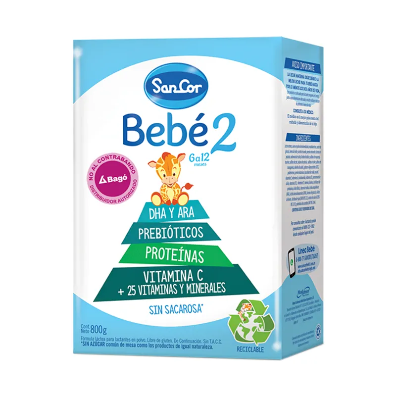 Bebé 2 Sancor 6 a 12 meses - Cont 800 gr