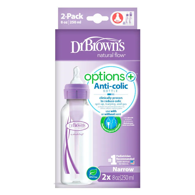 Biberón Dr. Browns Options L - Pack de 2 unidades de 250 ml