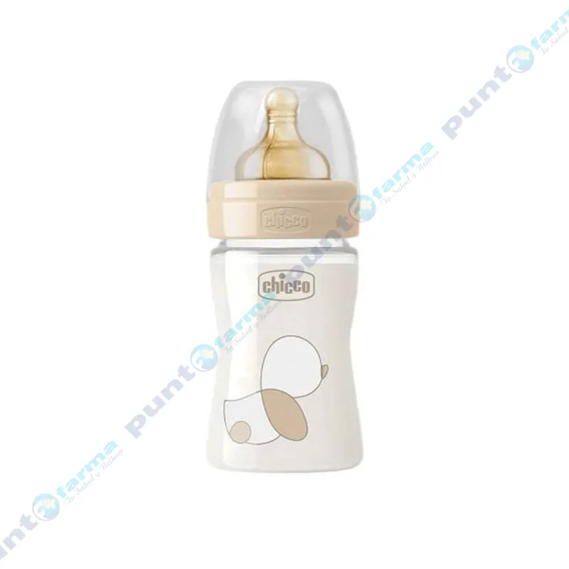 Biberón Touch Vidrio Neutro Flujo Normal 2M+ Chicco - 150 mL