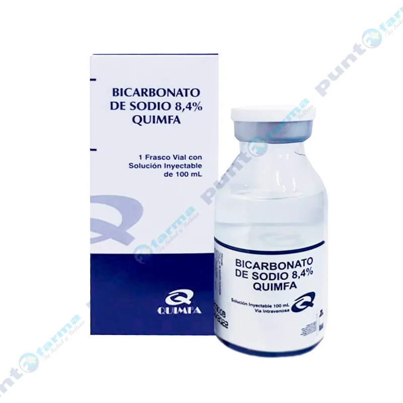 Bicarbonato de Sodio 8,4% Solucion Inyectable Quimfa - 100 mL