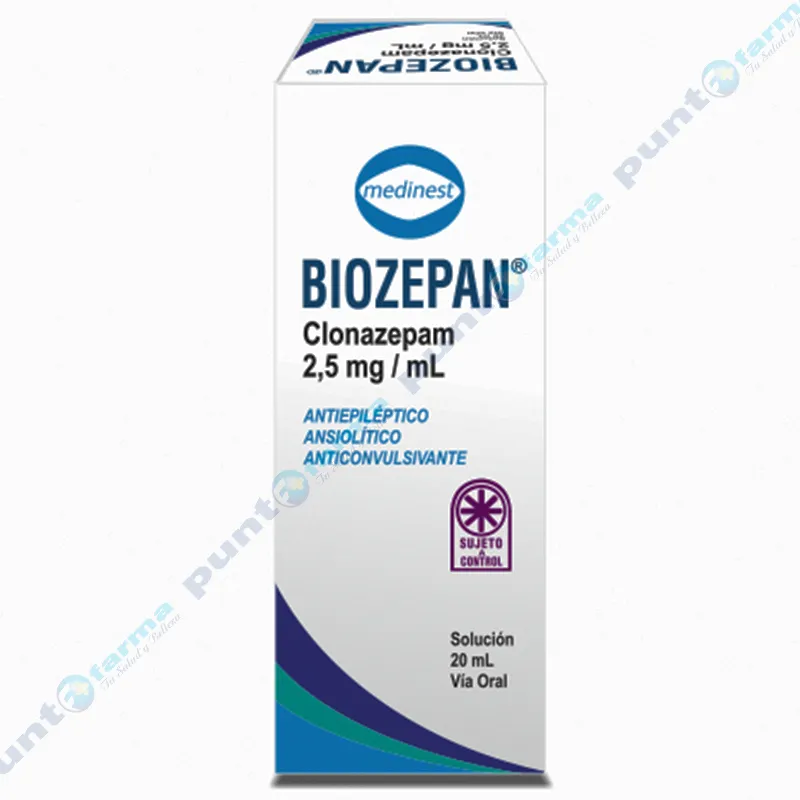 Biozepan Gotas Clonazepam - 20 mL
