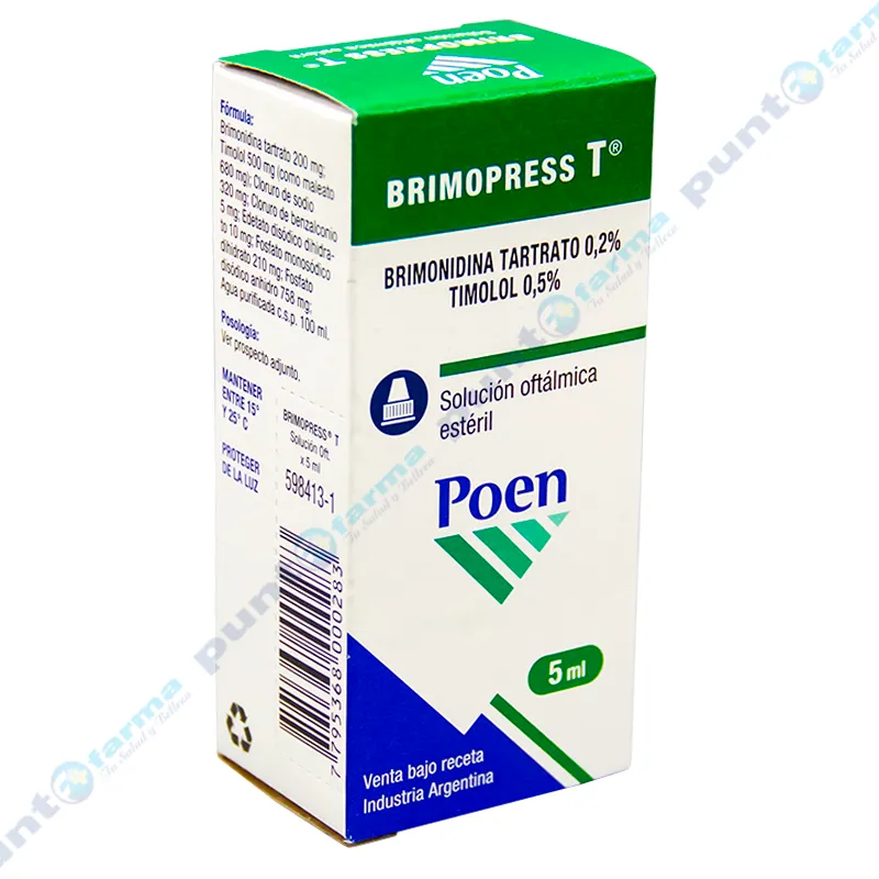 Brimopress T Solución Oftálmica - 5 mL