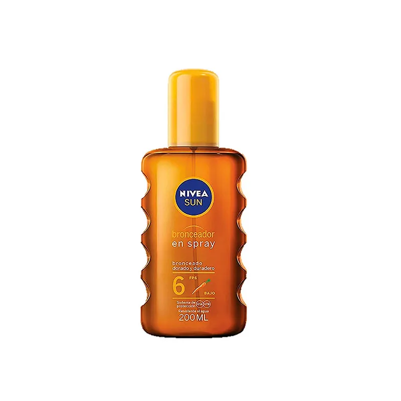 Bronceador en Spray de Zanahoria FPS6 Nivea Sun - Cont.200 mL