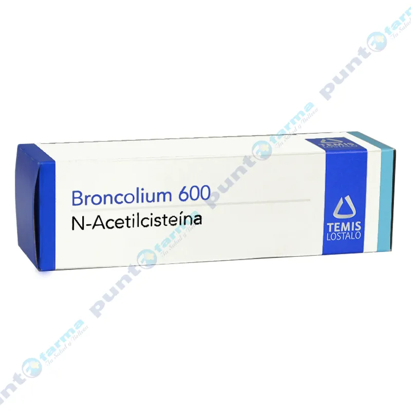 Broncolium 600 N-Acetilcistetenía - Caja de 12 comprimidos efervescentes