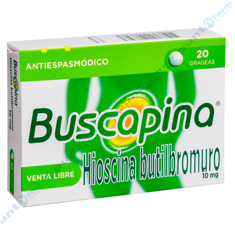 Buscapina Hioscina Butilbromuro Caja de 20