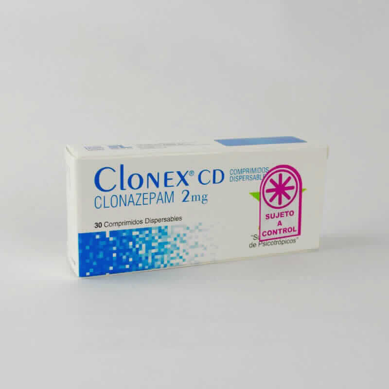 Clonazepam 2 mg sin receta — genérico en línea