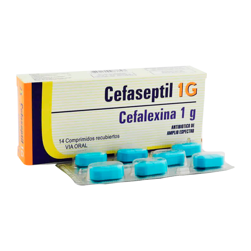 Cefaseptil 1G Cefalexina 1g Caja de 14 comprimidos recubieros Punto Farma Cefaseptil 1G Cefalexina 1g Caja de 14 comprimidos recubieros Punto Farma