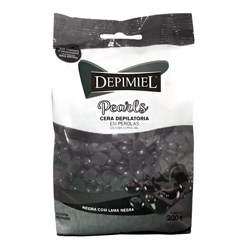 Cera Depilatoria Negra en Perla Depimiel - 200 gr