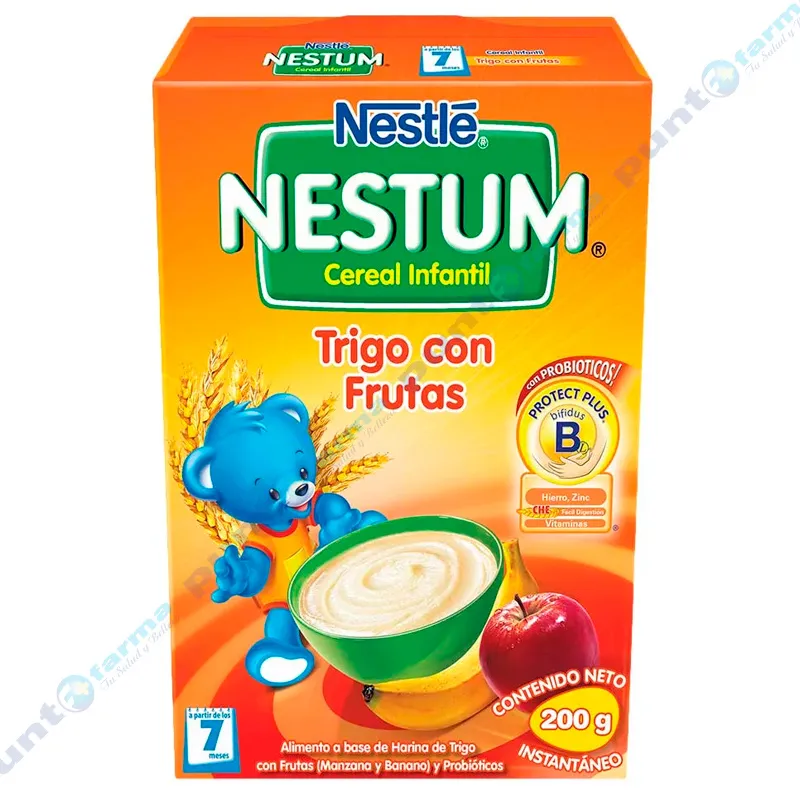 Cereal Infantil Trigo y Frutas Nestum Nestlé -  200 gr.