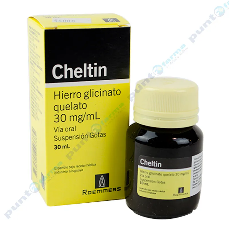 Cheltin Hierro glicinato quelato 30 mg Gotas - Cont. 30mL