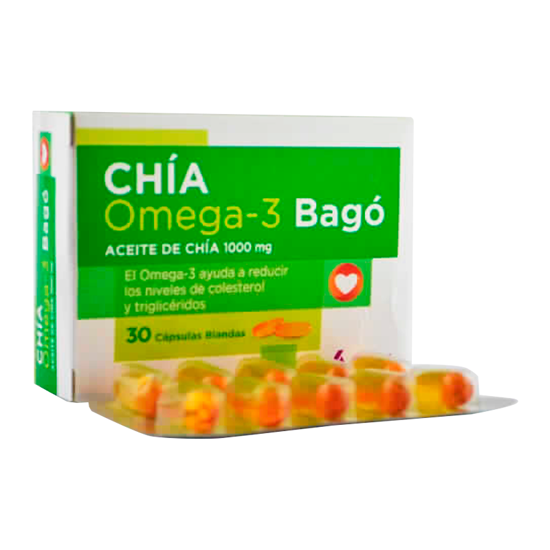 Punto Farma Chía Omega 3 Aceite de Chía 100 mg Contiene 30 cápsulas