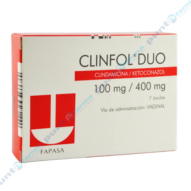Clinfol Dúo Clindamicina -  Caja de 7 óvulos