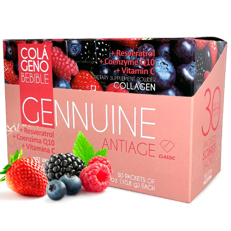 Colágeno Bebible Antiage Classic Gennuine CJ 30 Unidades - 324 gr.