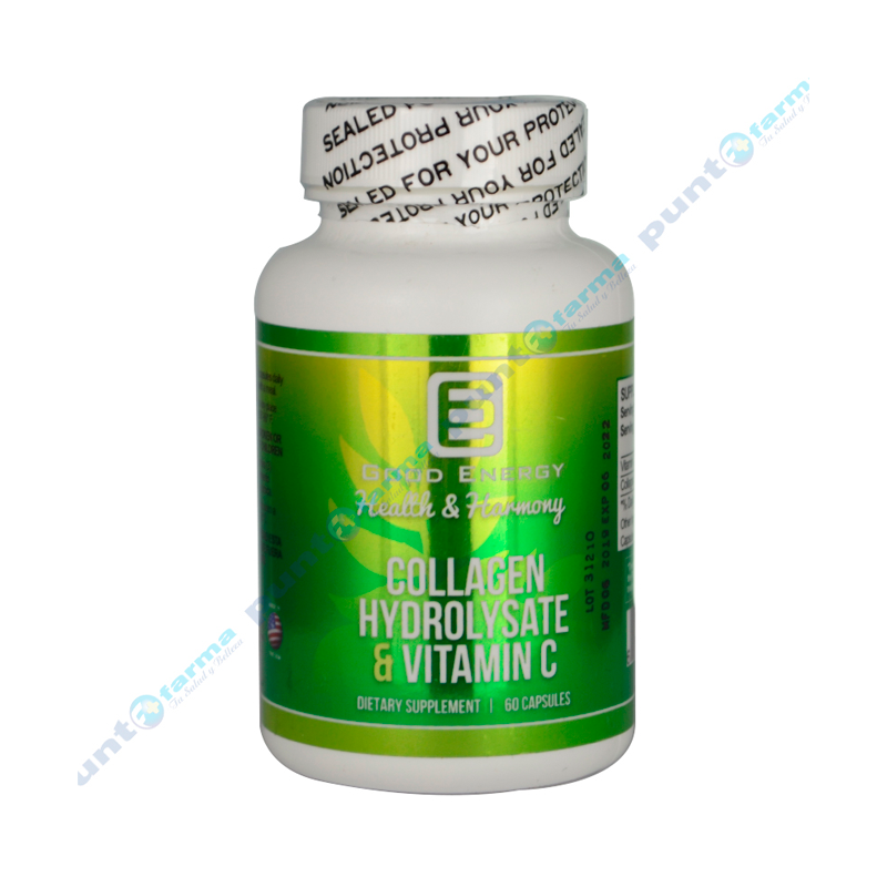 Punto Farma Collagen Hydrolysate & Vitamin C Good Energy Cont 60 cápsulas