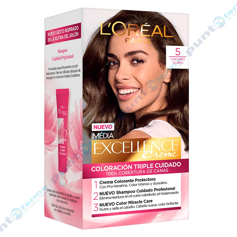 Coloración Excellence Creme Nro 5 L´oréal Paris