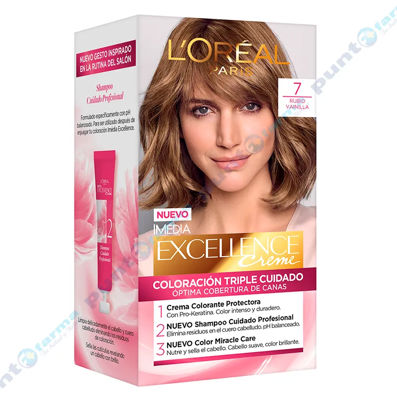 Coloración Excellence Creme Nro 7 L´oréal Paris