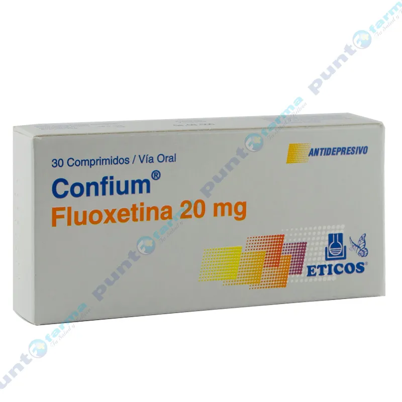 Confium Fluoxetina 20 mg - Caja de 30 comprimidos
