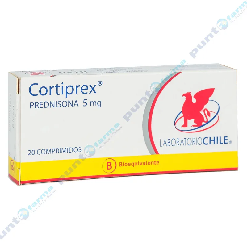 Cortiprex 5 mg - Caja de 20 comprimidos