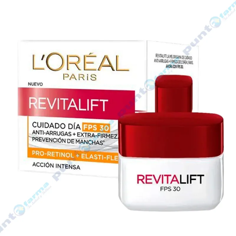 Crema Acción Intensa Día Revitalift SPF 30 Loreal - Cont.50 mL