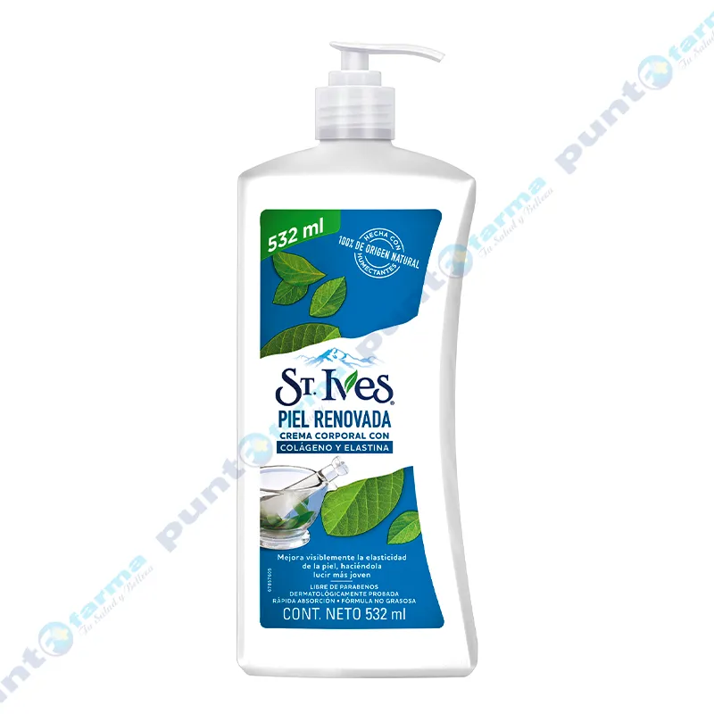 Crema Corporal Piel Renovada con Colageno y Elastina St. Ives - 532 mL