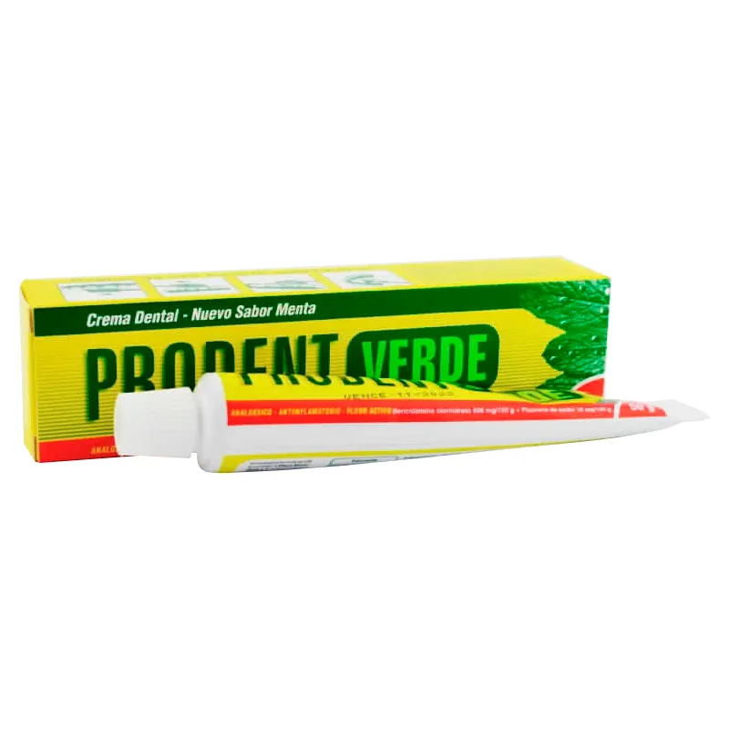 Crema Dental Menta Prodent Verde - Pomo de 50g