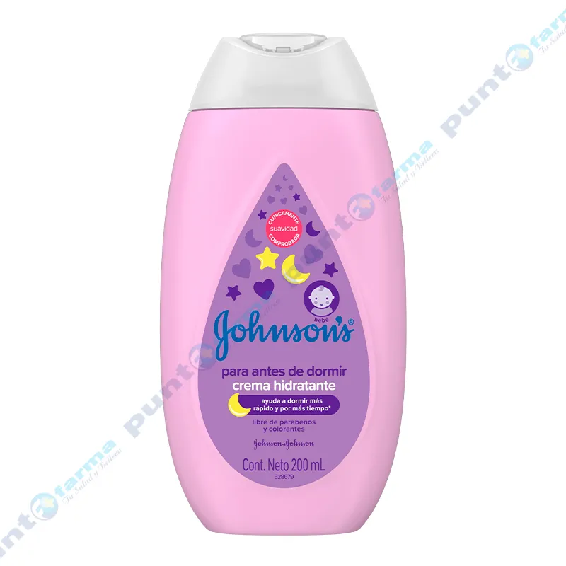 Crema Hidratante Antes de Dormir Johnson's - 200 mL