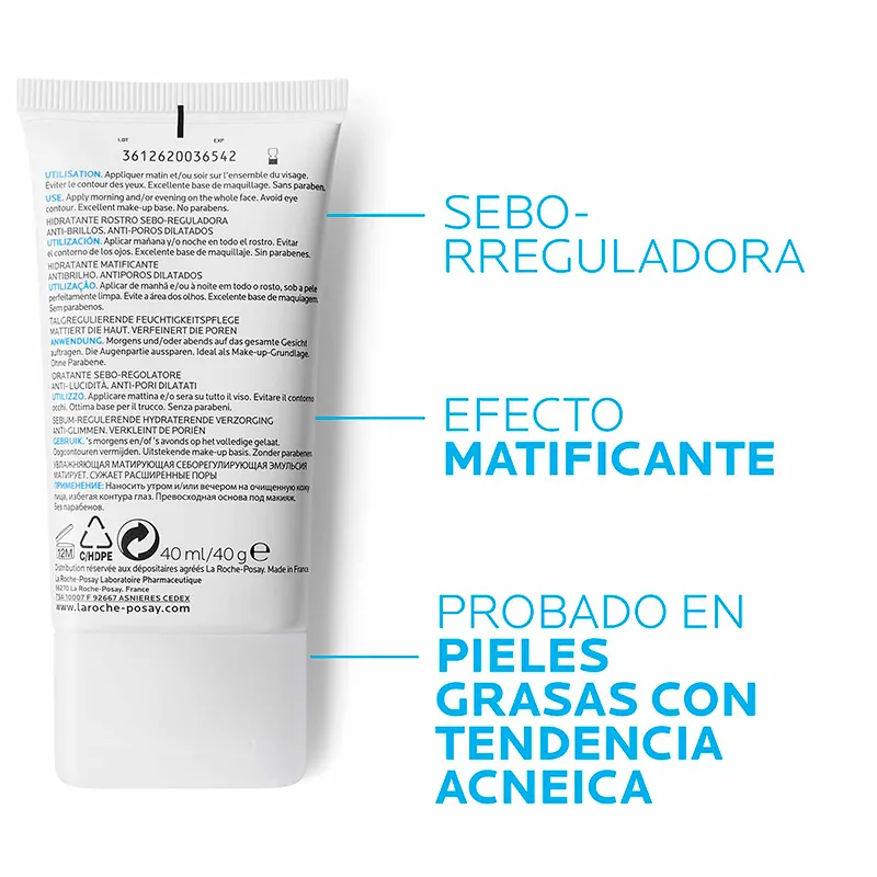 Image miniatura de Crema-Matificante-Effaclar-Mat-La-Roche-Posay-40mL-48630.webp