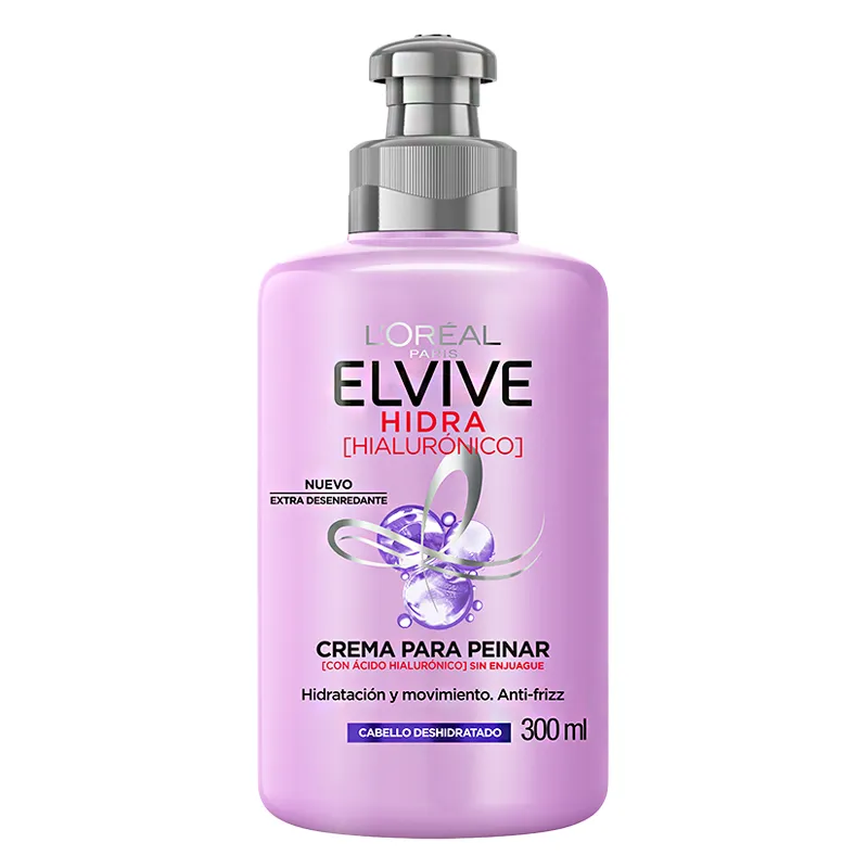 Crema de Peinar Hidra Hialuronico Elvive - 300 mL