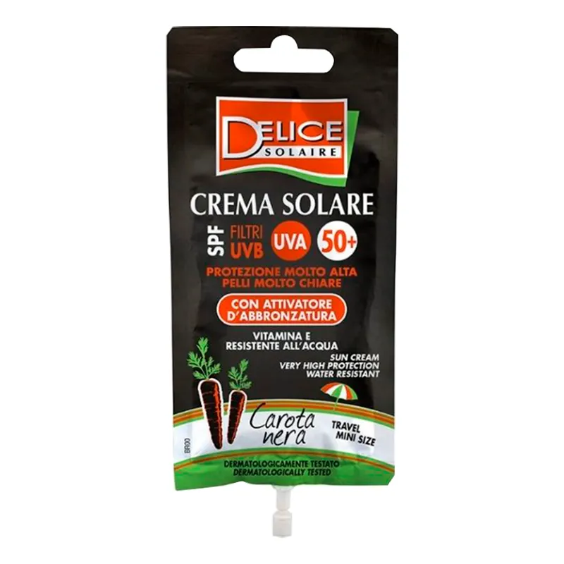 Crema de Protección Solar Delice Black Spf50 - Cont.50 mL