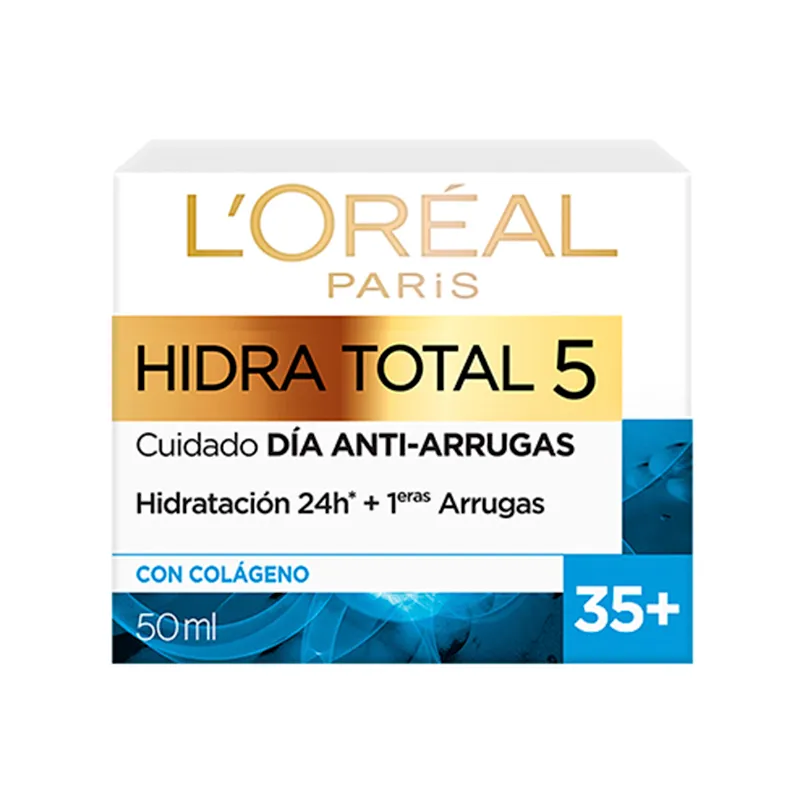 Crema Humectante Anti Arrugas con Colágeno Hidra-Total 5 Loreal Paris - Cont.50 mL