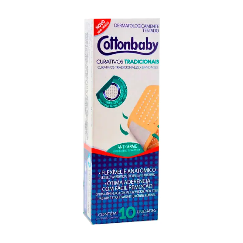 Curitas Tradicionales Cottonbaby - Cont 10 unidades