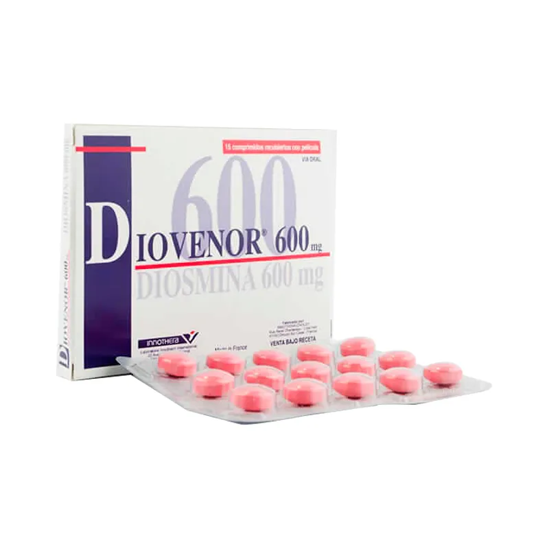 DIOVENOR®  600mg Diosmina 600 - Caja de 15 comprimidos