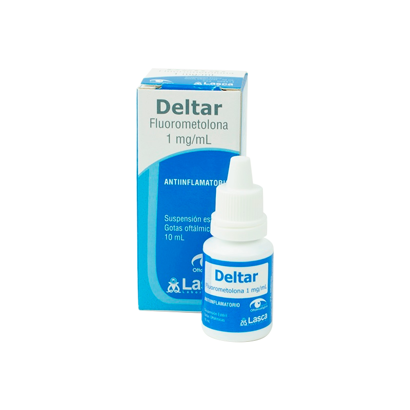 Deltar Fluorometolona 1mg/mL Gotas oftálmicas 10mL Punto Farma