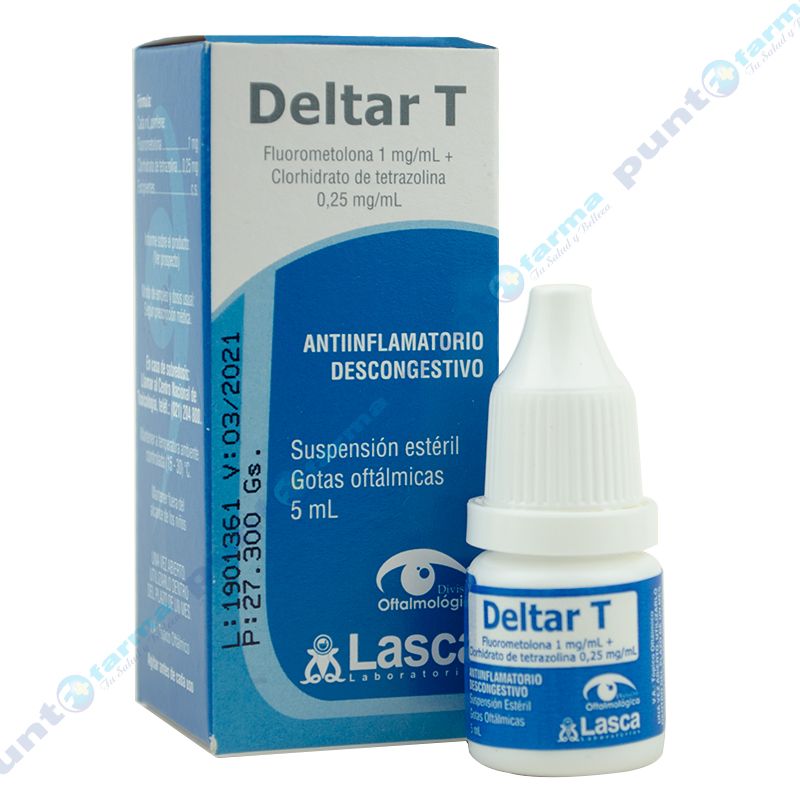 Deltar T Fluometorona 1mg/mL Gotas Oftálmicas 5 mL Punto Farma
