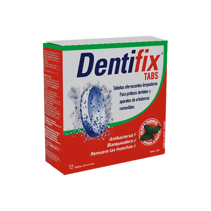 Dentifix Tabs - Cont 12 tabletas efervecentes