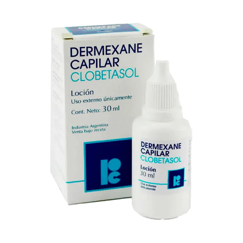 Dermexane Capilar Loción Clobetasol - Contenido de 30 mL