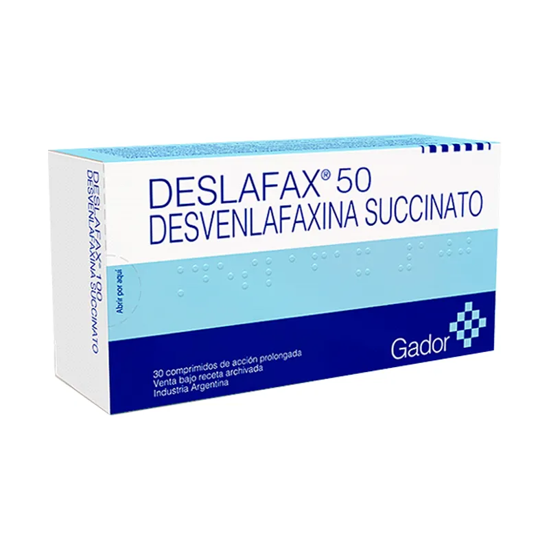 Deslafax 50 Desvenlafaxina Succinato - Cont. 30 comprimidos de acción prolongada