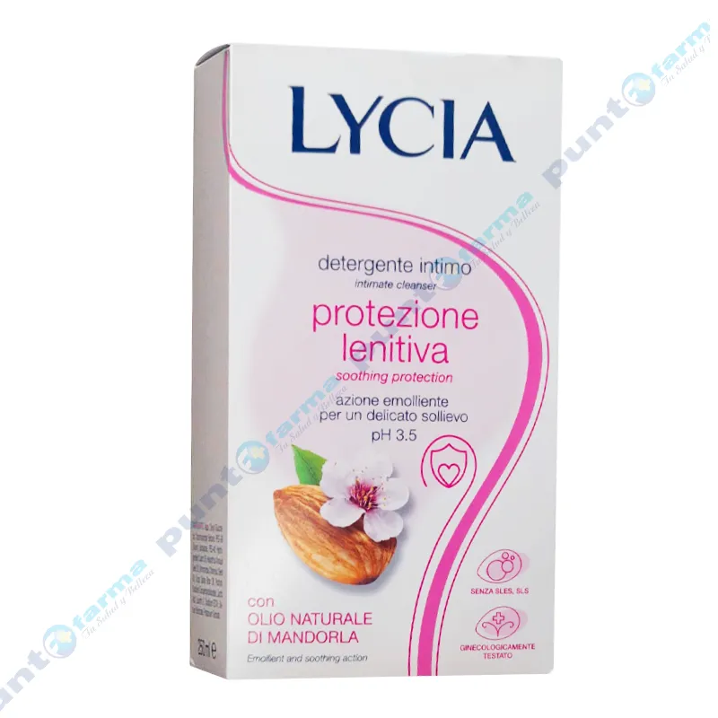 Detergente Intimo Lycia con Aceite Natural de Almendras - 250 mL