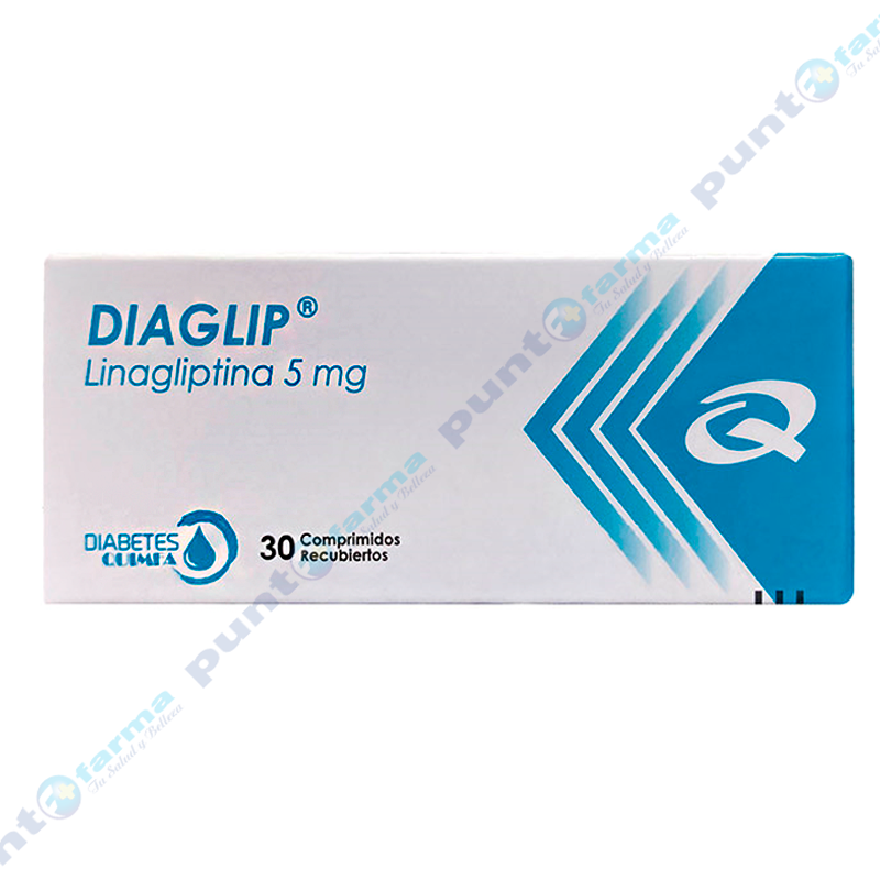 Diaglip Linagliptina 5mg Caja de 30 comprimidos recubiertos Punto Farma Diaglip Linagliptina 5mg Caja de 30 comprimidos recubiertos Punto Farma