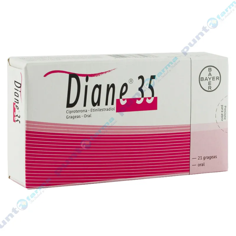 Diane 35 Ciproterona Etinilestradiol - Cont. 21 Grageas.