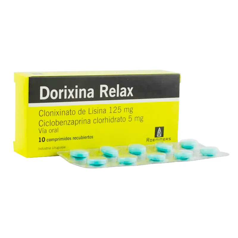 Image miniatura de Dorixina-Relax-Clonixinato-de-Lisina-125-mg-Caja-de-10-comprimidos-recubiertos-48514.webp