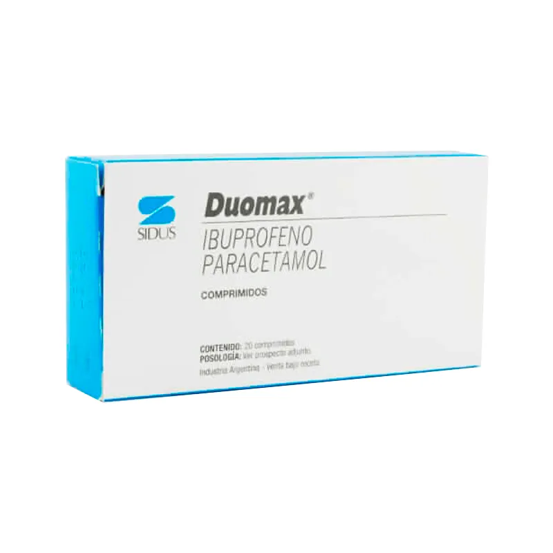 Image miniatura de Duomax-Ibuprofeno-Paracetamol-Caja-de-20-comprimidos-48441.webp