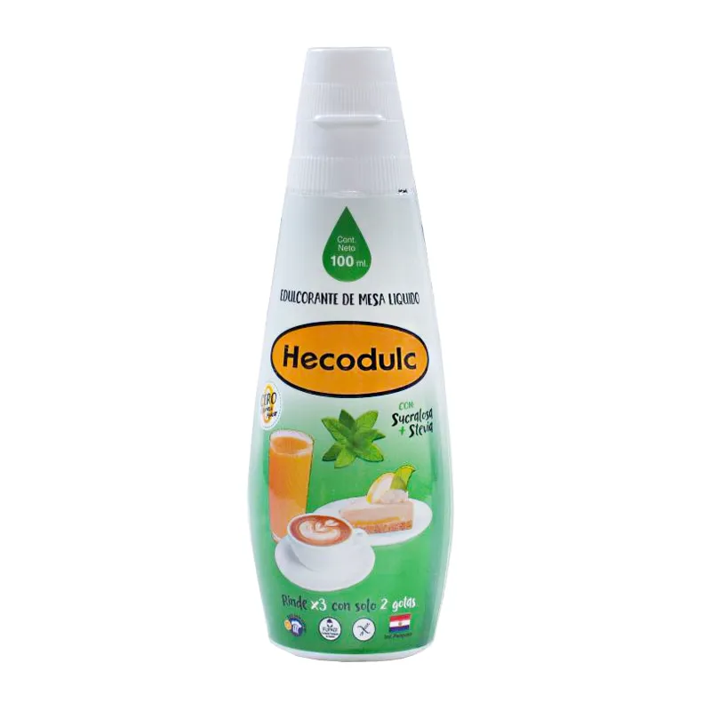 Edulcorante Hecodulc Sucralosa con Stevia  - Cont.100 mL