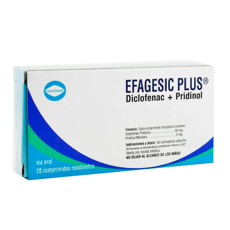 Image miniatura de Efagesic-Plus-Diclofenac-Pridinol-Cont-20-comprimidos-recubiertos-51972.webp