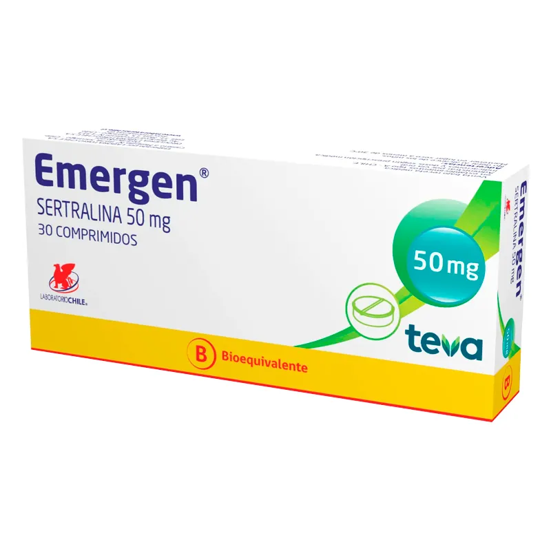 Emergen Sertralina 50 mg - Cont. 30 comprimidos