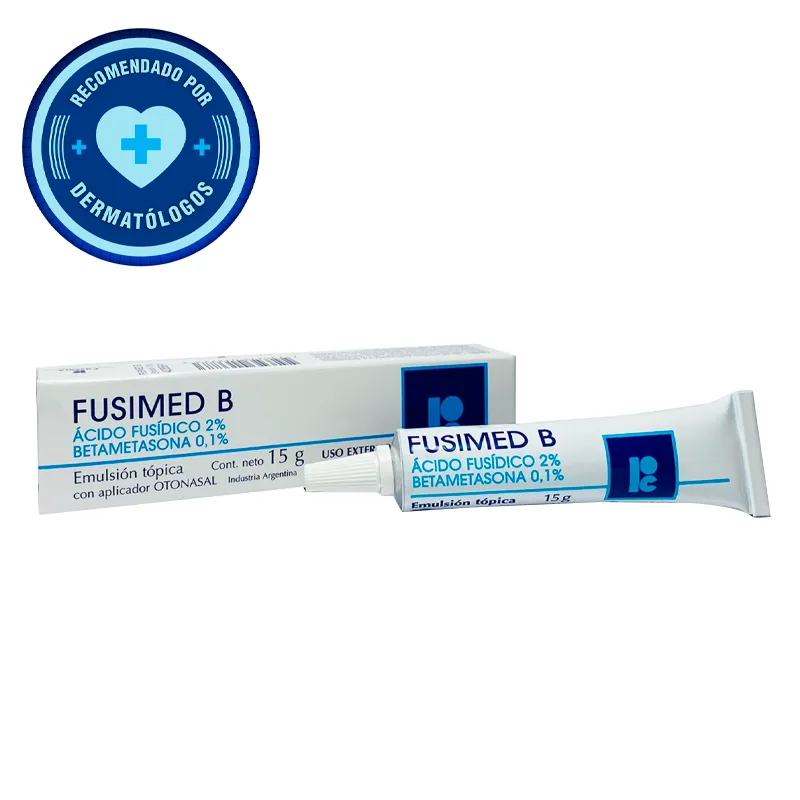 Emulsión Tópica Fusimed B con aplicador Otonasal Ácido Fusidico 2% Betametasona 0,1% - 15gr